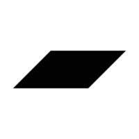 parallelogram shape design vector