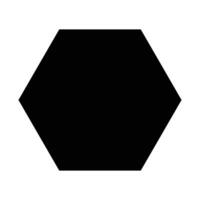 hexagon shape design vector