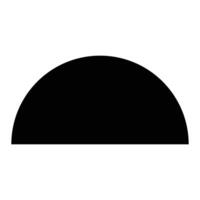 semi circle design vector