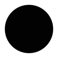 black circle shape vector