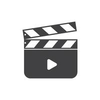 Clapperboard icon design vector