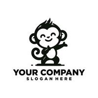 Monkey logo design vector