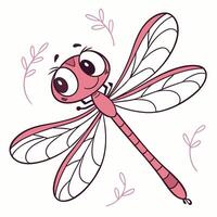 Cartoon grasshopper isolated on white background vector