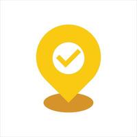 Map pin icon vector