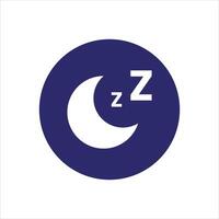 A blue and white logo with a crescent and z vector