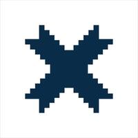 An x symbol on a white background vector