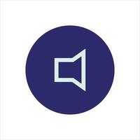 A blue circle with a white arrow pointing to the right vector