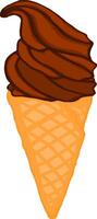 Tasty Chocolate Ice Cream Treat vector