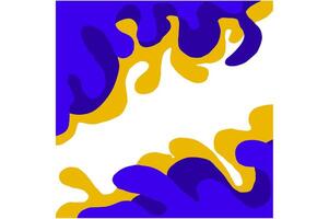 Liquid Flow Wave Art Frame vector