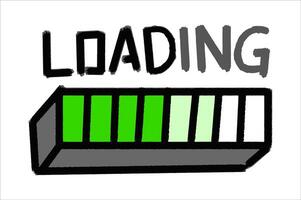 Progress Loading Bar Icon vector