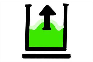 Progress Bar Symbol for Upload vector