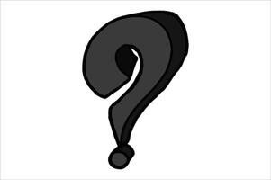 3D Icons Question Mark vector