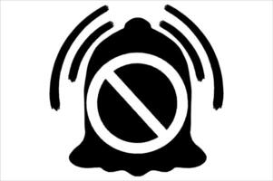 Simple Alarm Button Icon Off vector