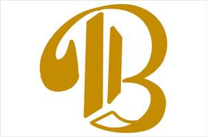 Modern Initial B Logo Design vector