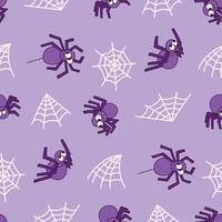Seamless Pattern of Spider Animal Web Background for Fashion Wrapping Print Fabric Surface vector