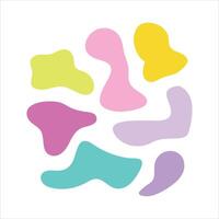 A colorful abstract design with different shapes vector