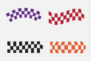 set of checkerboard good for sticker, decal, y2k element, streetwear element, etc vector