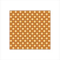 A square pattern with orange and brown squares vector