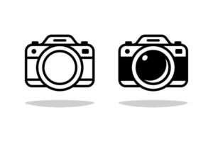 Camera photo icon isolated on white background. vector