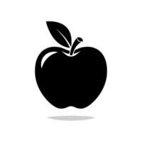 Apple fruit icon isolated on white background. vector