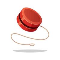 Red yoyo isolated on white background. vector
