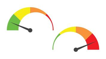 level measuring with pointer isolated on white background vector