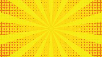 abstract background with festive yellow sunburst and dot pattern decoration vector
