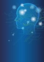 Artificial Intelligence Concept Illustration With Text Space. vector