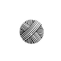 spool of thread logo, design, vintage line style vector