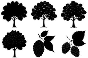 Simple hydrangea flower silhouette ideal for nature-inspired projects vector