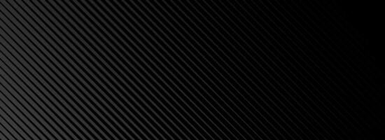 Black oblique straight line background. Elegant dark linear abstract wallpaper. Luxury striped gradient texture. Grey diagonal lines backdrop for flyer, banner, poster, presentation, cover vector