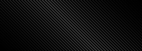 Black oblique straight line background. Elegant dark linear abstract wallpaper. Luxury striped gradient texture. Grey diagonal lines backdrop for flyer, banner, poster, cover, presentation. vector