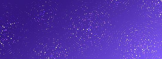 Purple digital technology pattern. Violet glowing dotted circle background. Abstract dot round grid backdrop for tech, business, science, healthcare, medicine, finance. Textured wallpaper vector