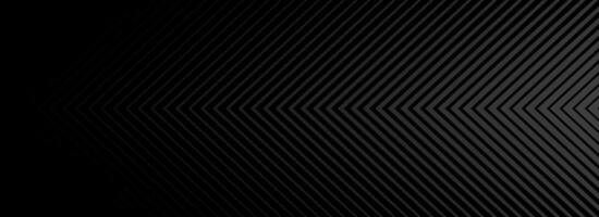 Black arrow line background. Elegant dark linear abstract wallpaper. Luxury stripe gradient texture. Grey direction lines backdrop for flyer, banner, poster, cover, presentation. vector