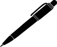 Pen Icon Silhouette Simple and Minimalist Illustration Design vector