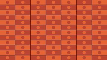 Geometric pattern concept with orange colors tiles with dots. vector