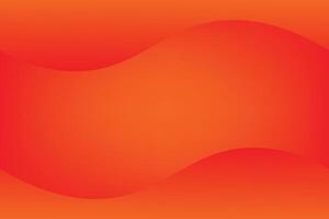 Abstract orange glowing background with smooth wavy shape effect illustration. vector