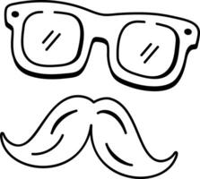 Father props icon in linear style vector