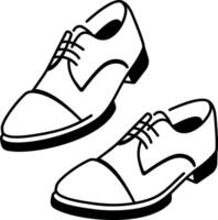 Shoes icon in drawing style vector