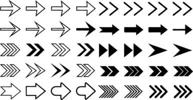 Simple Flat Different Arrows Collection Of Concept For Web Design, Mobile Apps, User Interface And More Illustration Isolated on White Background vector