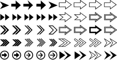 Flat Different Arrows Collection Of Concept For Web Design, Mobile Apps, User Interface And More Illustration Isolated on White Background vector