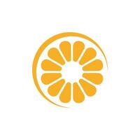 Yellow Citrus Lemon Logo Template Illustration Design. EPS 10. vector