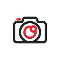Lens Camera Icon Logo Template Illustration Design. EPS 10. vector