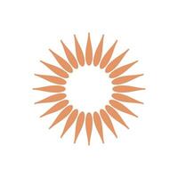 Decorative Flower Ornamental Sign Logo Template Illustration Design. EPS 10. vector