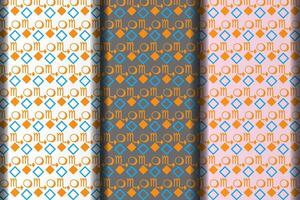 Geometric square style simple pattern design. vector