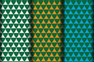 Triangle style seamless pattern design template. vector