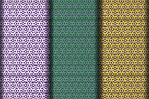 Purple color geometric star shape pattern design template. vector