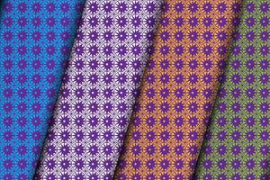 Star style seamless pattern design template. vector