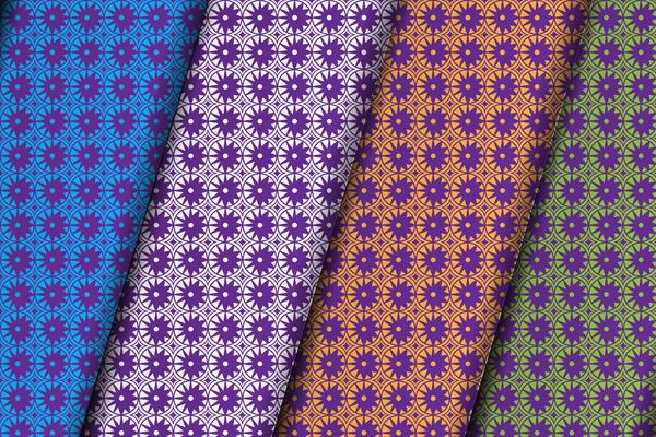 Star style seamless pattern design template.