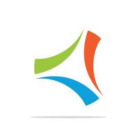Abstract Triangle Colorful Logo Template Illustration Design. EPS 10. vector